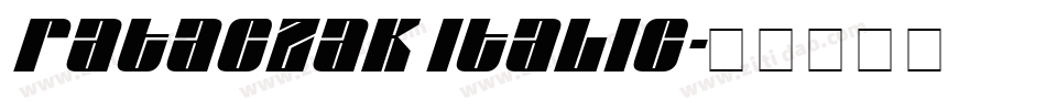 Rataczak Italic字体转换